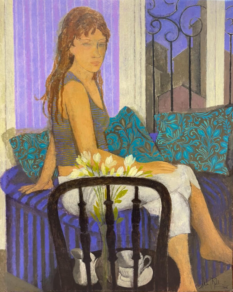 "Atardecer En El Balcón" (81 x 65)